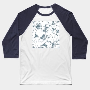 Slate gray and white marble - Tie-Dye Shibori Texture Baseball T-Shirt